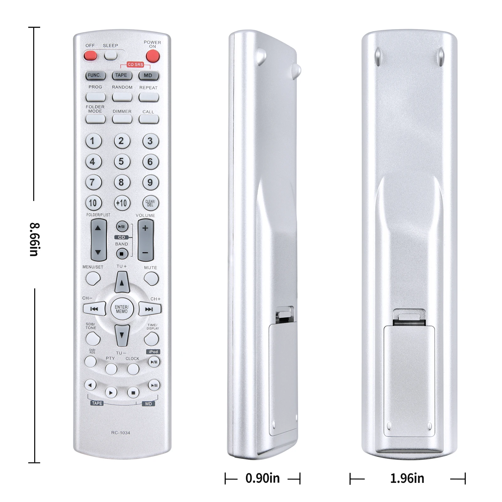 NEW RC-1034 RC1034 for Denon RCD-M33S RCD-M33 RCD-CX1 Dra F102DAB RCD-M35DAB UD-M30 DRR-M30 AV Receiver remote control