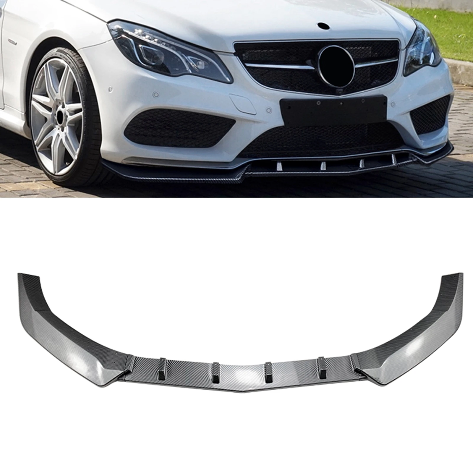 

Car Front Bumper Spoiler Splitter Lip For Mercedes Benz E Class Coupe C207 2013 2014 2015 2016 AMG