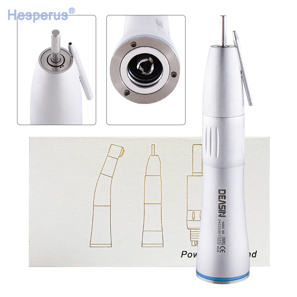 

New Dental 1:1 Blue Ring Straight Handpiece External Water Spray with Water Tube Low Speed Surgical Handpiece Dentistry Tools