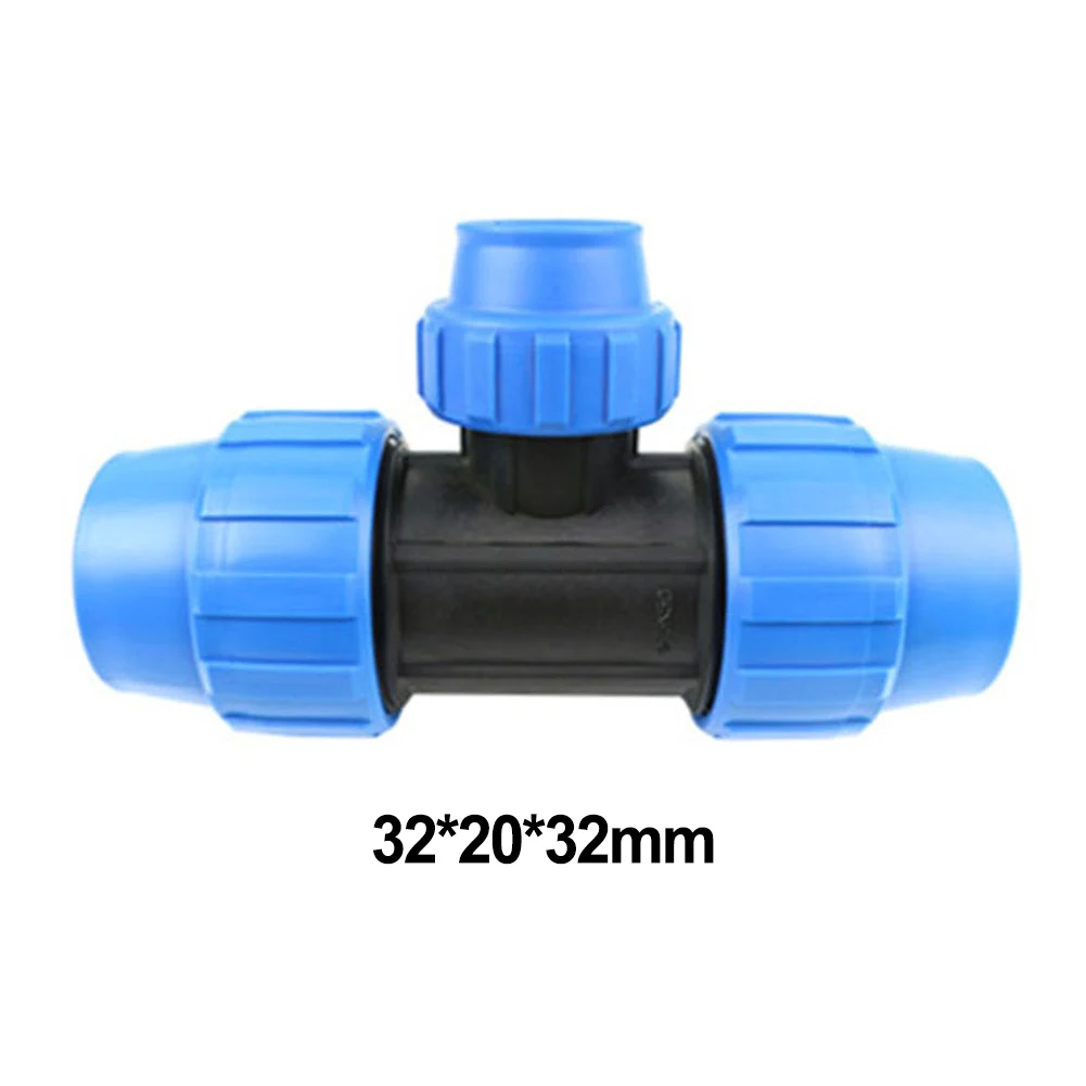 PP Screw Joint 90° Tee Reducer for PE Pipe Drinking Water System with Low Resistance and Large Amount of Water Passed