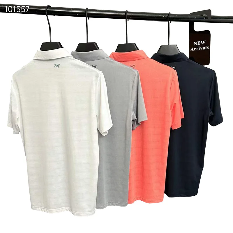 2025 Spring/Summer New Product Men's Golf Outdoor Quick Drying Sweatshirt Comfortable Versatile POLO Shirt Short Sleeve T-shirt