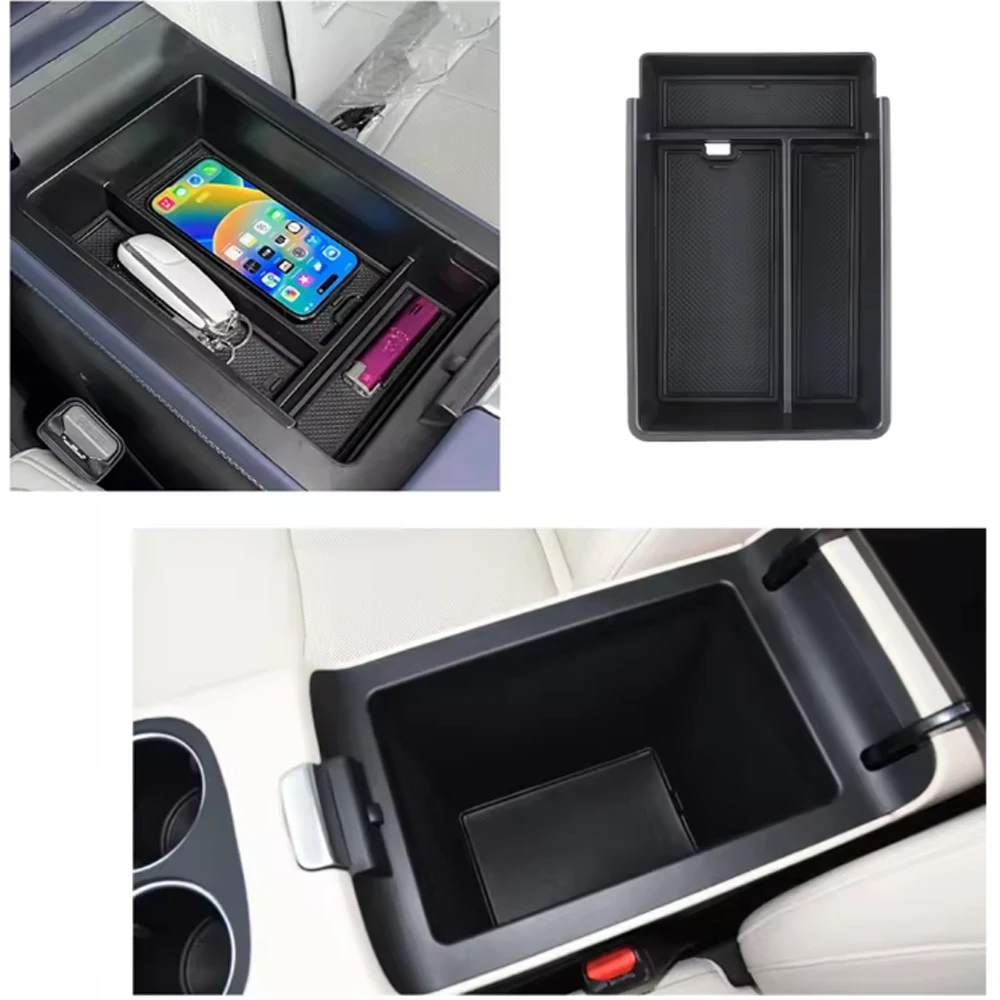 

For Xiaopeng Xpeng G6 Car Central Armrest Storage Box Center Console Organizer Containers Interior Accessories