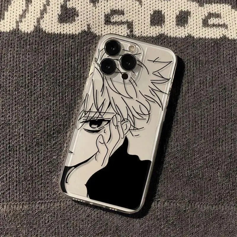 Fundas de teléfono HUNTER×HUNTER Killua para iPhone 16 15 14 13 12 11 Pro Max XR 8 7 Plus 13 12 Mini funda transparente suave
