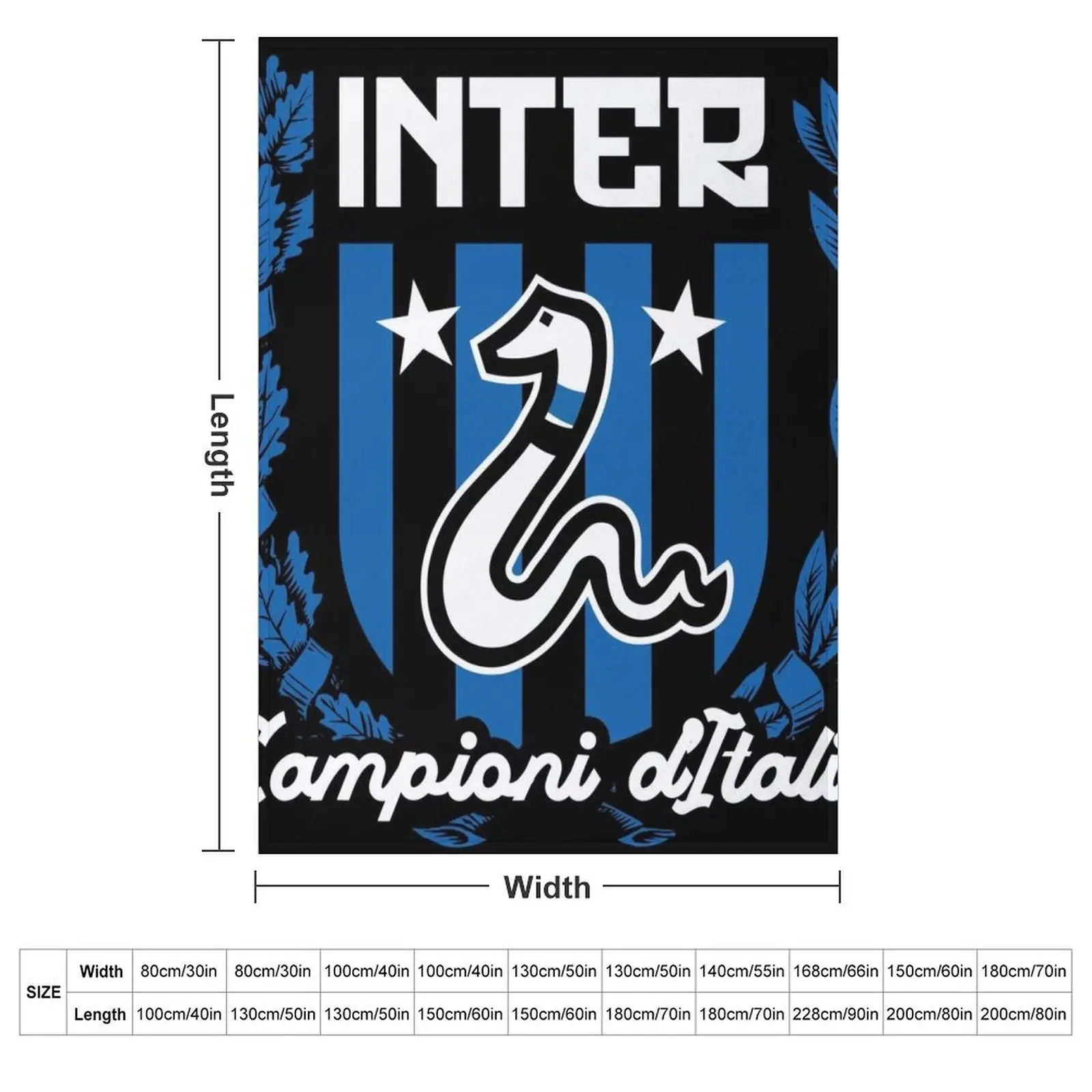 Inter Campioni d'Italia Throw Blanket Summer Luxury Brand blankets and throws Loose Blankets