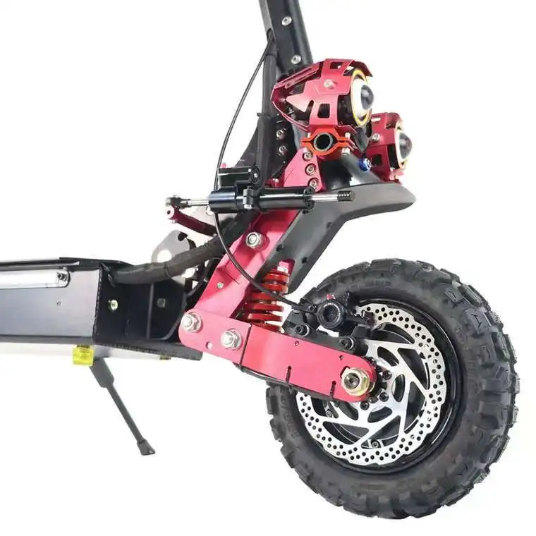 CNC ألياف الكربون استقرار التوجيه المثبط قابل للتعديل سكوتر كهربائي التوجيه المثبط قوس مجموعة دعم ل Inxing V5