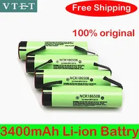 New 100% original NCR18650B 3400mAh 3.7V rechargeable lithium-ion battery with real capacity, high-quality and DIY production