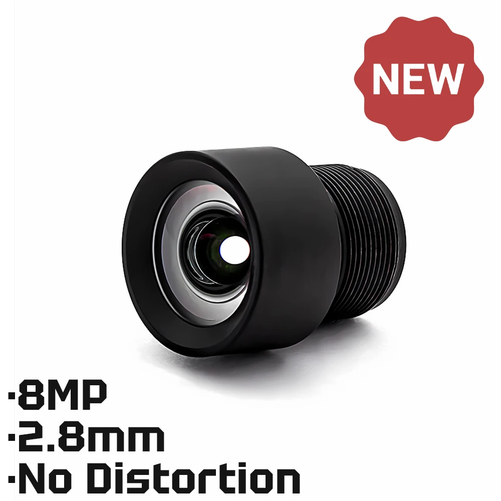 

WGWK-3759 CCTV Camera Lens HD 8MP 2.8mm M8 Mount No Distortion 1/2.8" IMX415 F2.5 Optional For Surveillance Security IP Cameras