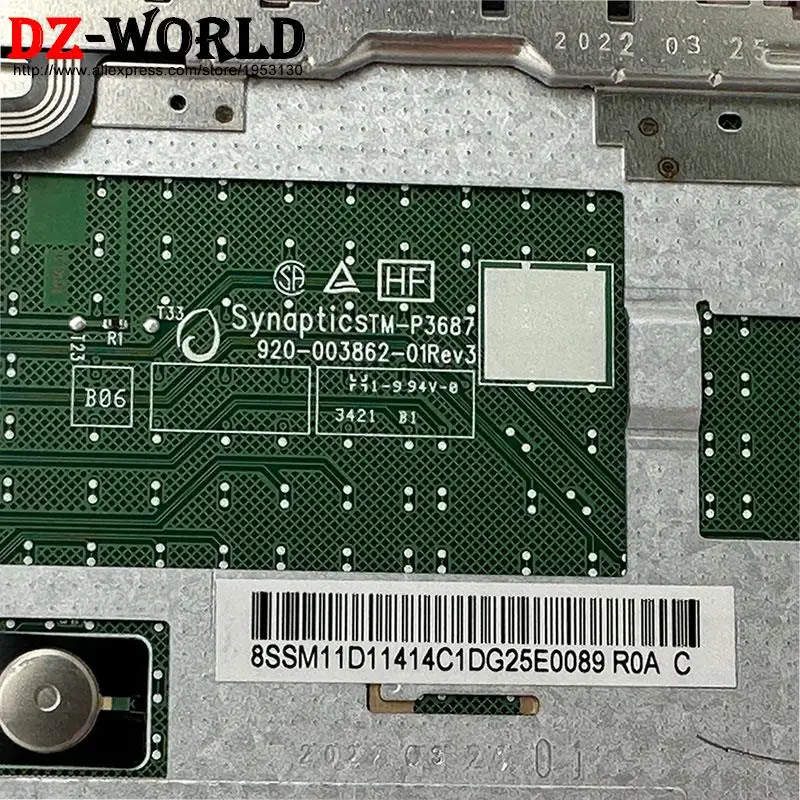 Imagem -06 - Touchpad Mouse Board Pad Clicker Novo Origg para Lenovo Thinkpad T14 P14s X13 g3 Gen3 Portátil 5m11b95898 5m11b95900 5m11b95901