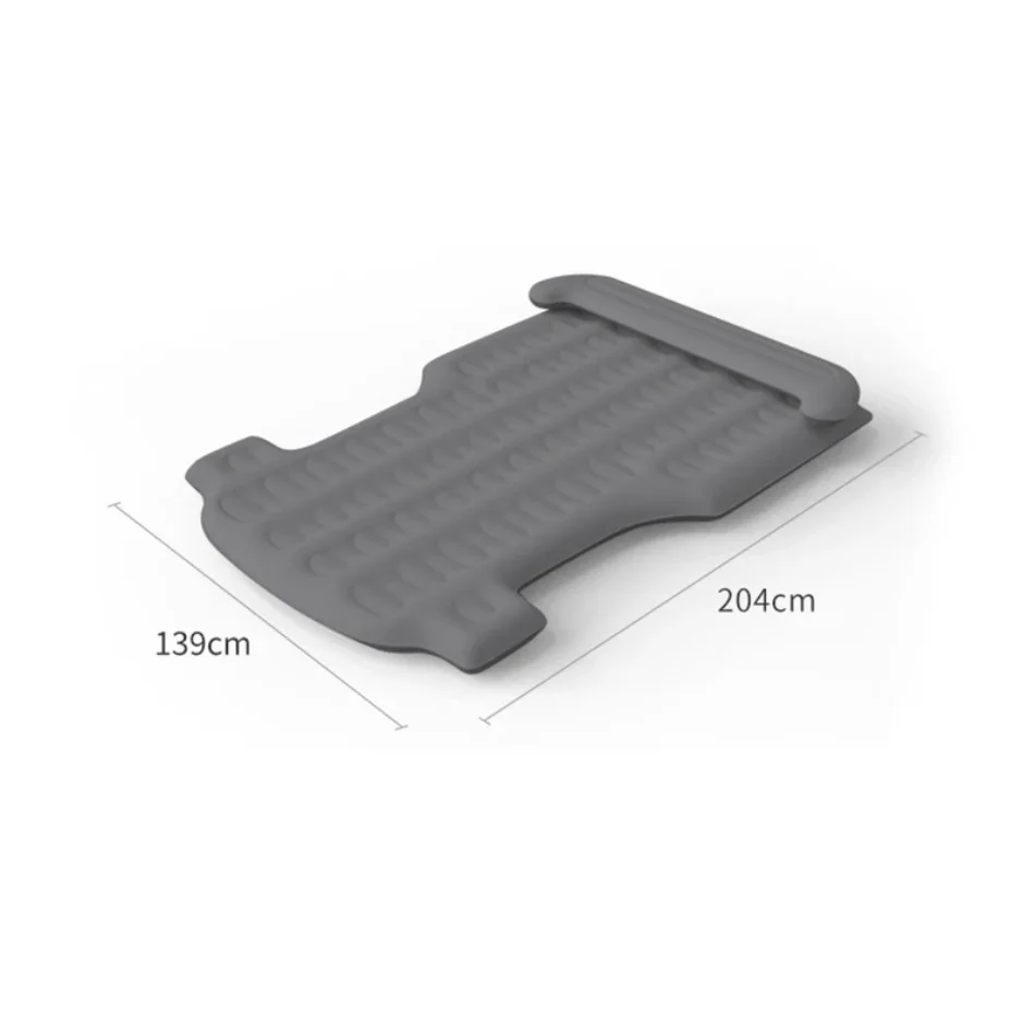 Portable Car Inflatable Mattress for Tesla Model Y 2017-2024 Outdoor Camping Flocking Surface Memory Foam with Electric Air Pump