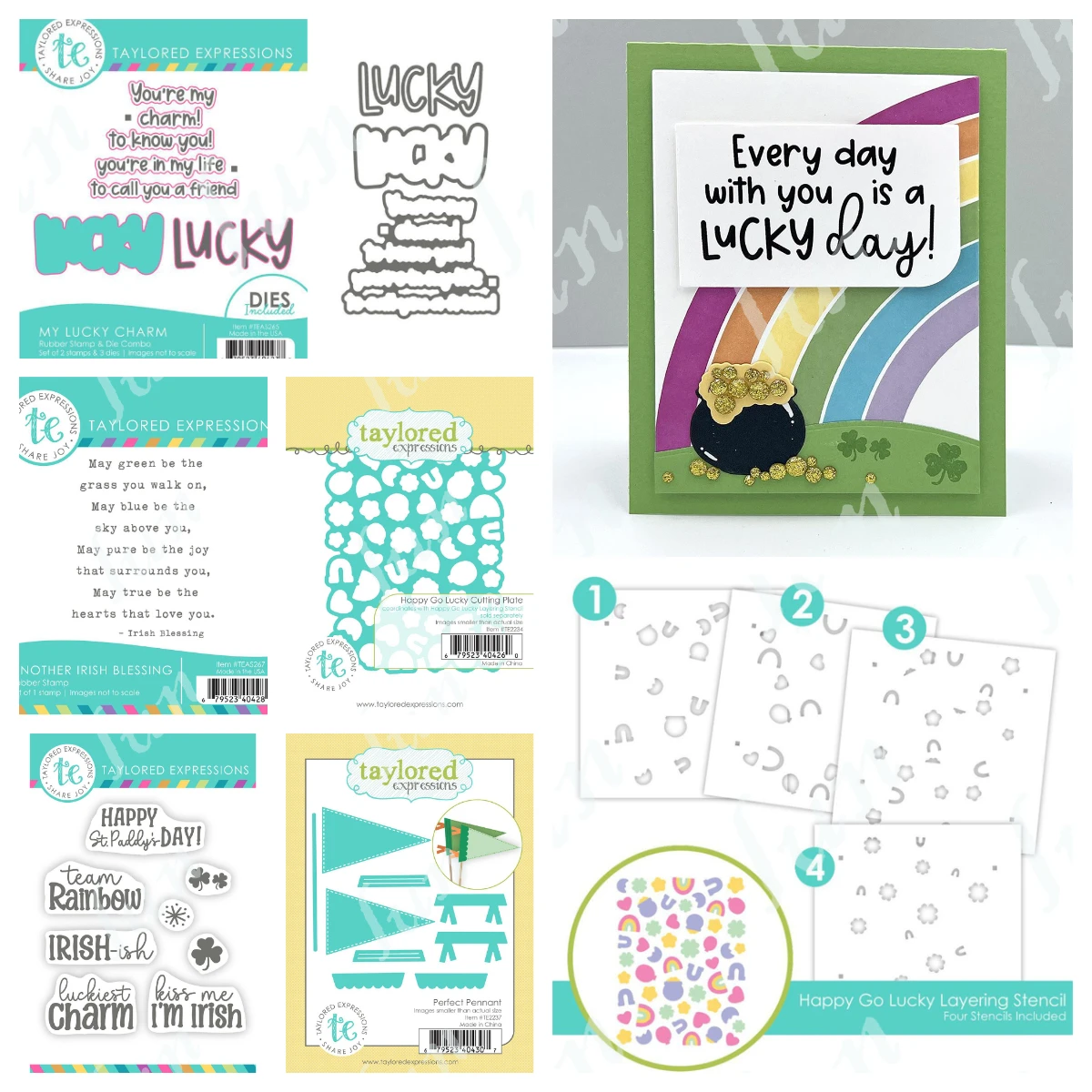 

Happy St. Paddy's Day Clear Stamps and Stencils New Metal Cutting Dies Cut Die Craft Decoration Embossing Template DIY Handmade