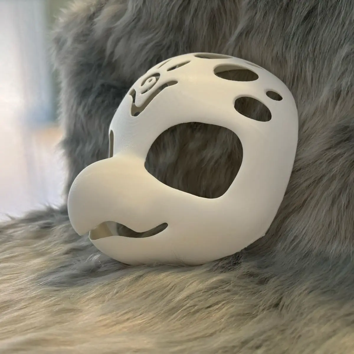 Fursuit Kemono Base Mask Animal Skull Bird Head Shell Furry PLA 3DPrinted Skull Furry Head DIY Cosplay Anime Accessorie