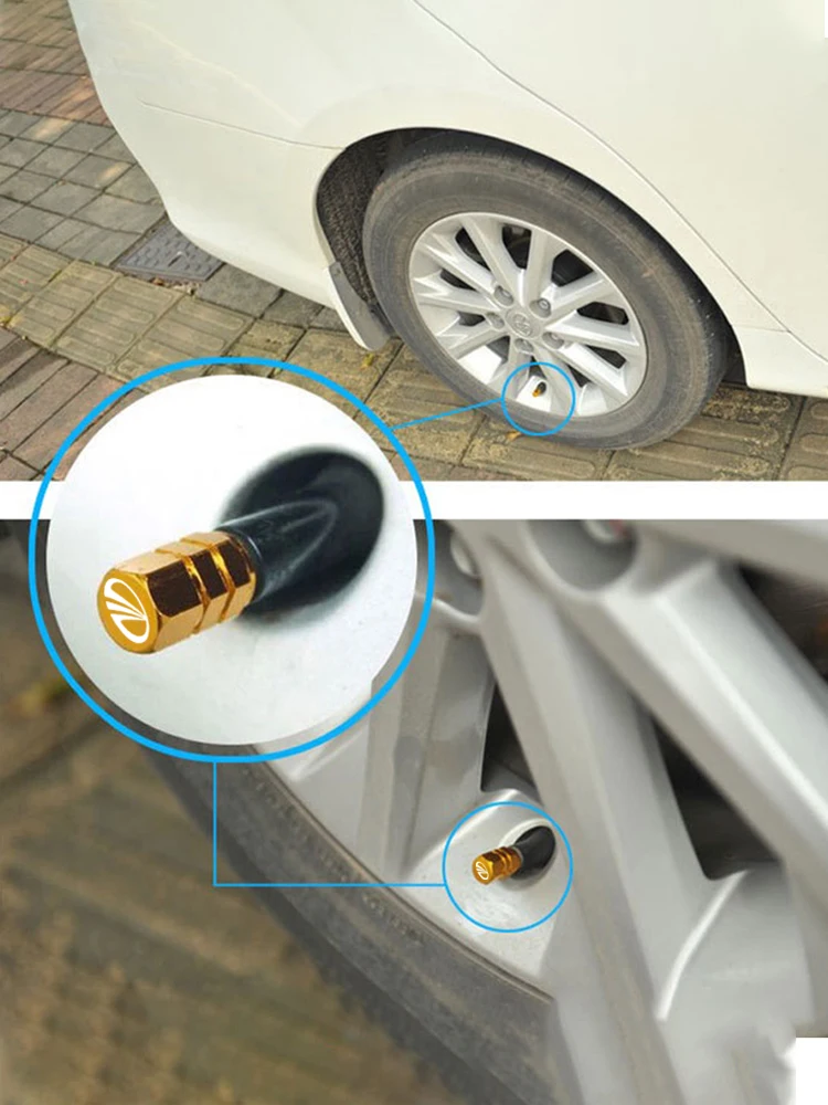 Bouchons de tige de Valve de pneu de voiture, couvercle de tige de Valve de pneu hexagonal pour Mahindra kuv100 xuv700 xuv300 tuv300 mahindra pik up 4x4, accessoires