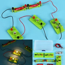 Basic Circuit Electricity Learning Kit DIY Physics Children Educational Manual Toys STEM Experiment Hands-On Ability Tools Gifts