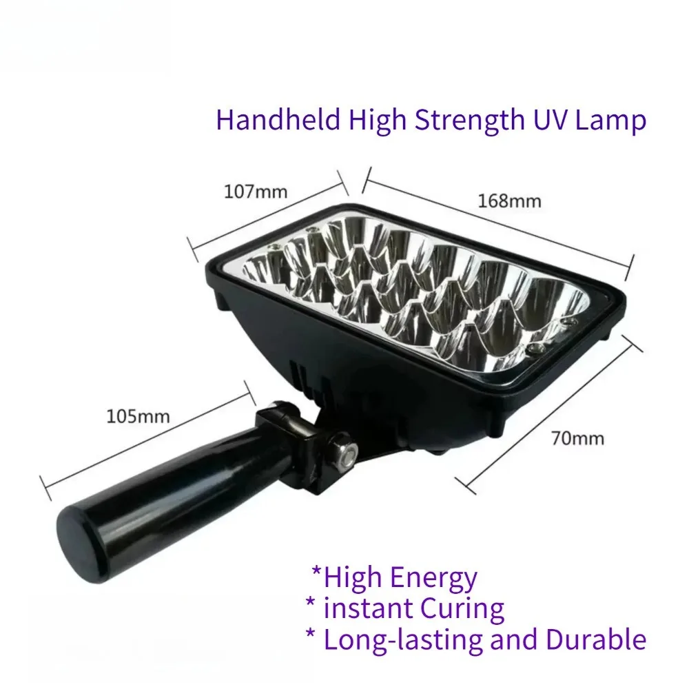 

Handheld UV Curing Lamp 365nm 395nm 405nm LED Purple Light Lamp Crystal Dropper Resin Ink Shadowless Glue 3D Printing Special