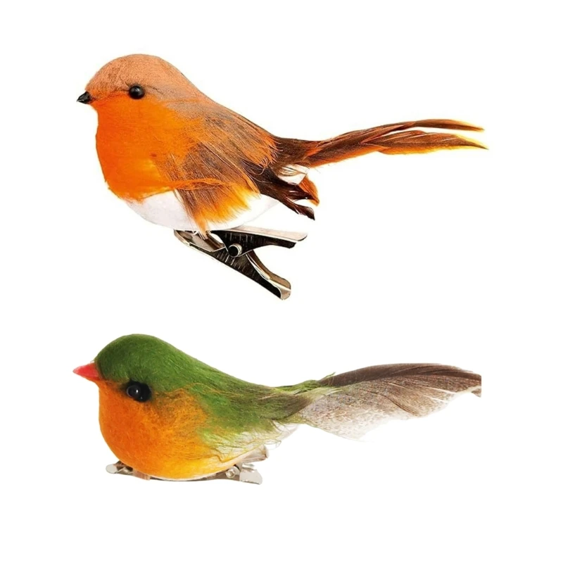

Clip On Christmas Bird Christmas Tree Home Ornaments Craft Garden Decor