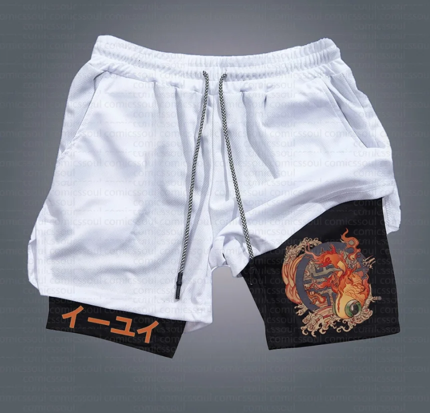 Offizielle Pokémon Anime Kollaboration Sportshorts - Badminton Anime Unisex Kei Style Retro Atmungsaktive Schnelltrocknende Shorts