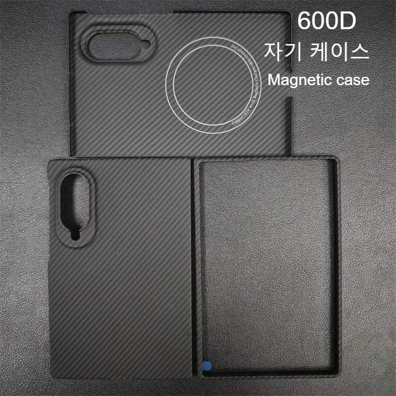 Magnetische Hülle für Samsung Galaxy Z Fold 8 Aramid-Carbonfaser-Cover Ultra-Dünne Leichtgewichtige Schutzhülle