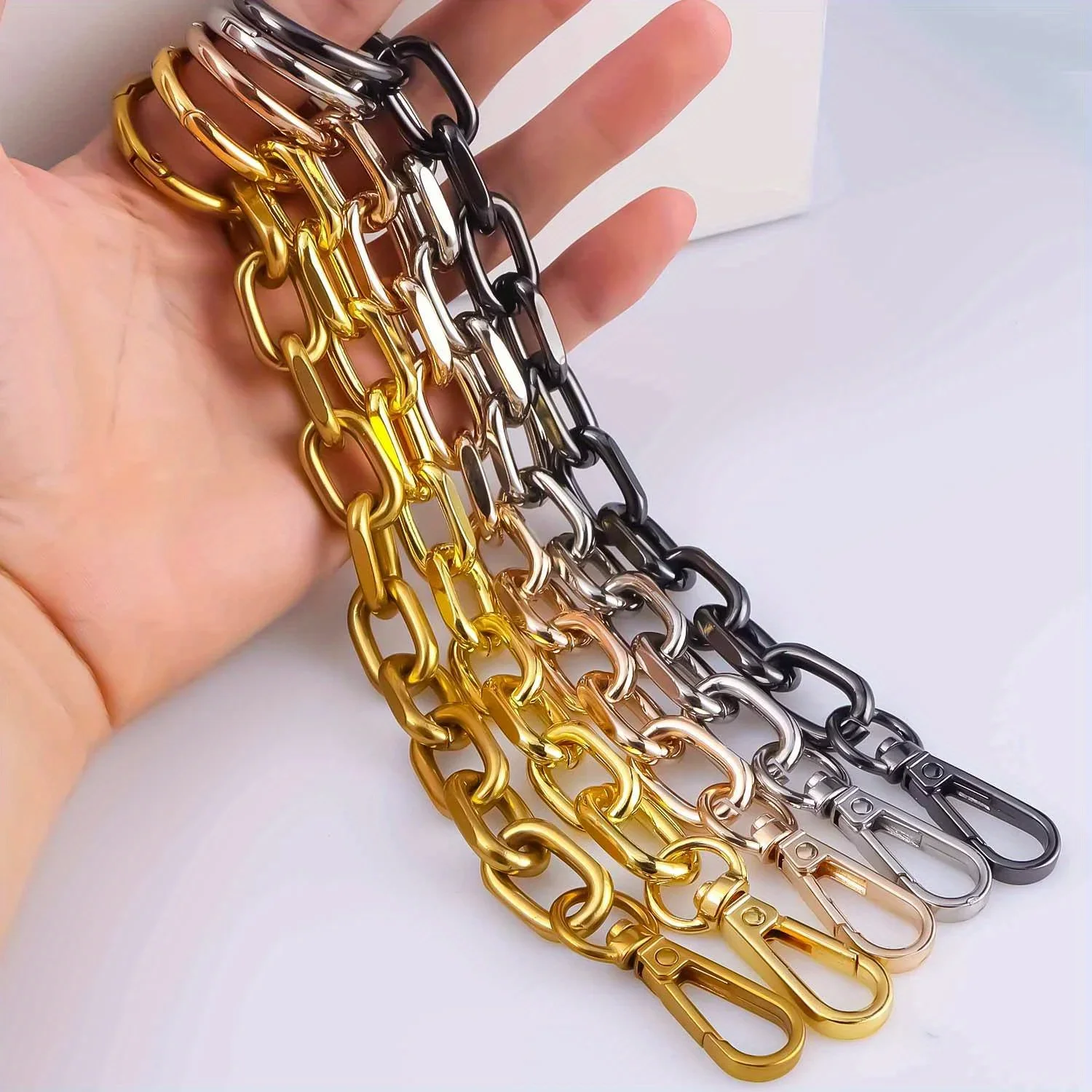 Purse Extender Chain, Metal Purse Strap Extender Bag Extender Chain Purse Bag Chain Accessories for Purse Making Supplies