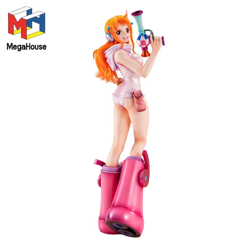 

Genuine ONE PIECE Portrait.Of.Pirates Original MegaHouse Nami Original Anime Figure Collectible Model Statuette Ornament Gift