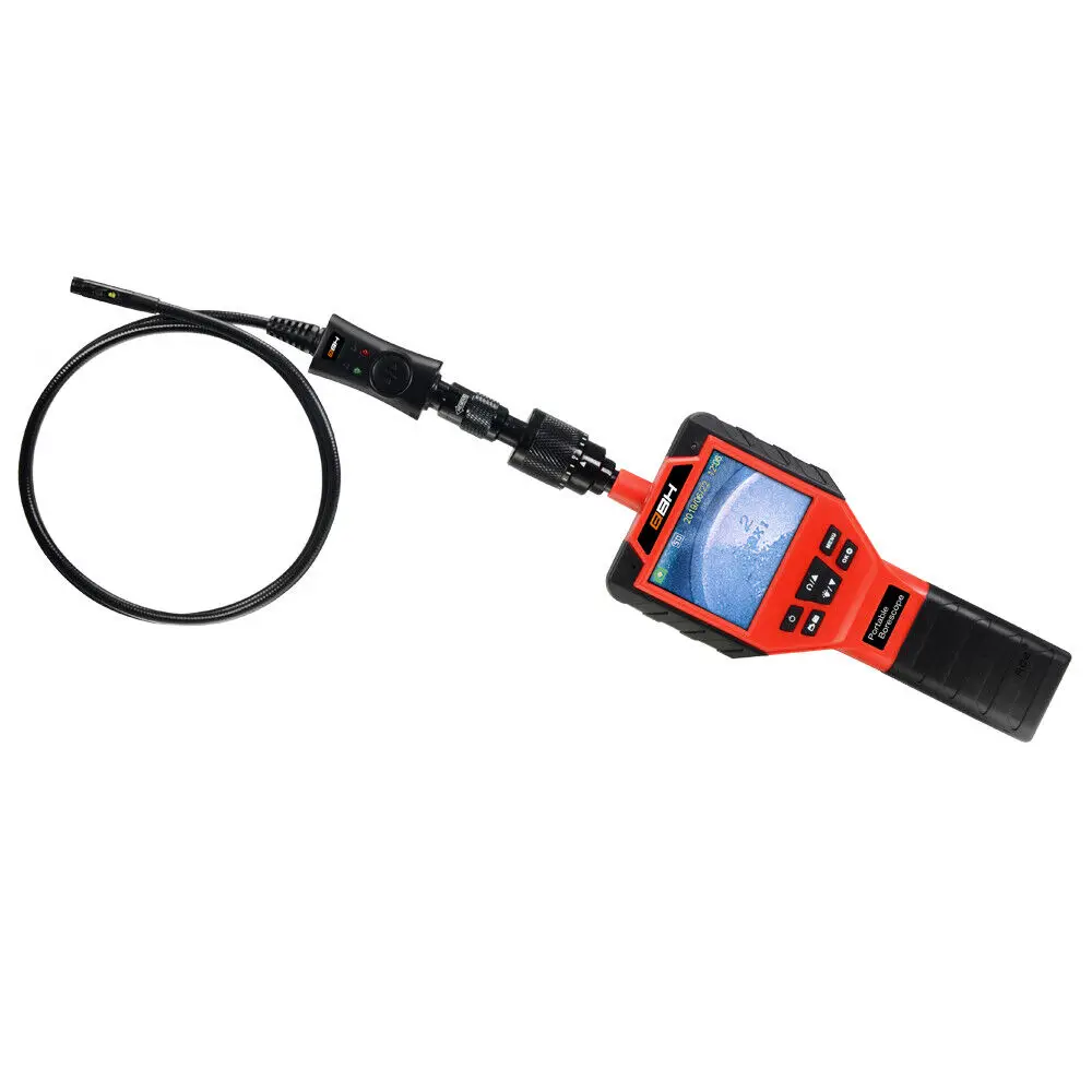 Dual Lens Snake Tube Sewer Borescope Automotive Inspection Pipeline Inspection