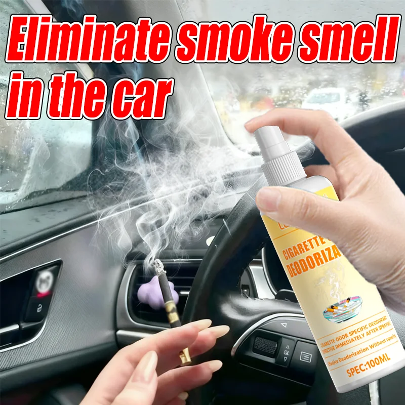 

100 мл средство для устранения запаха автомобильного сигаретного дыма — спрей для мгновенной дезодорации, освежитель для интерьера, эффективное средство для удаления запаха дыма