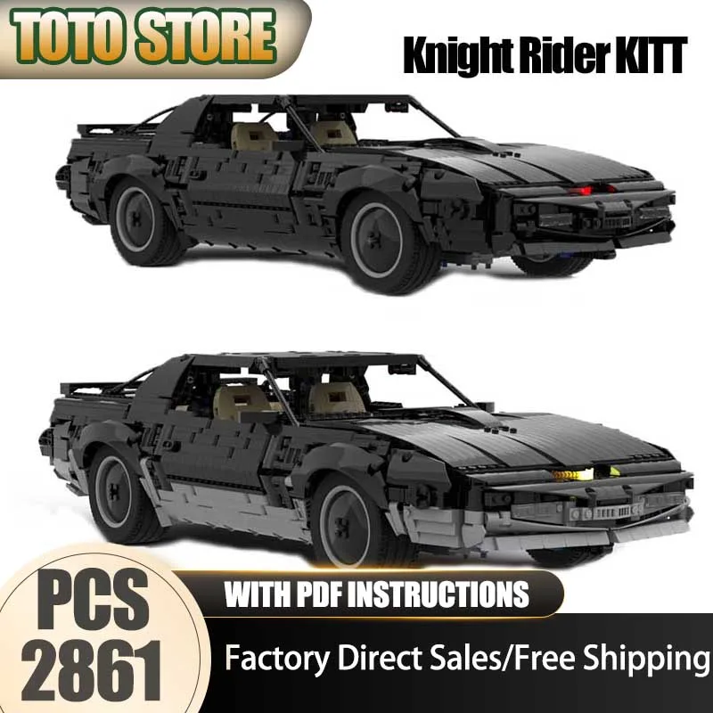 

Movie Car Model Moc Building Bricks Knight Rider KITT Speed ChampionTechnology Modular Blocks Christmas Gift Christmas Gift