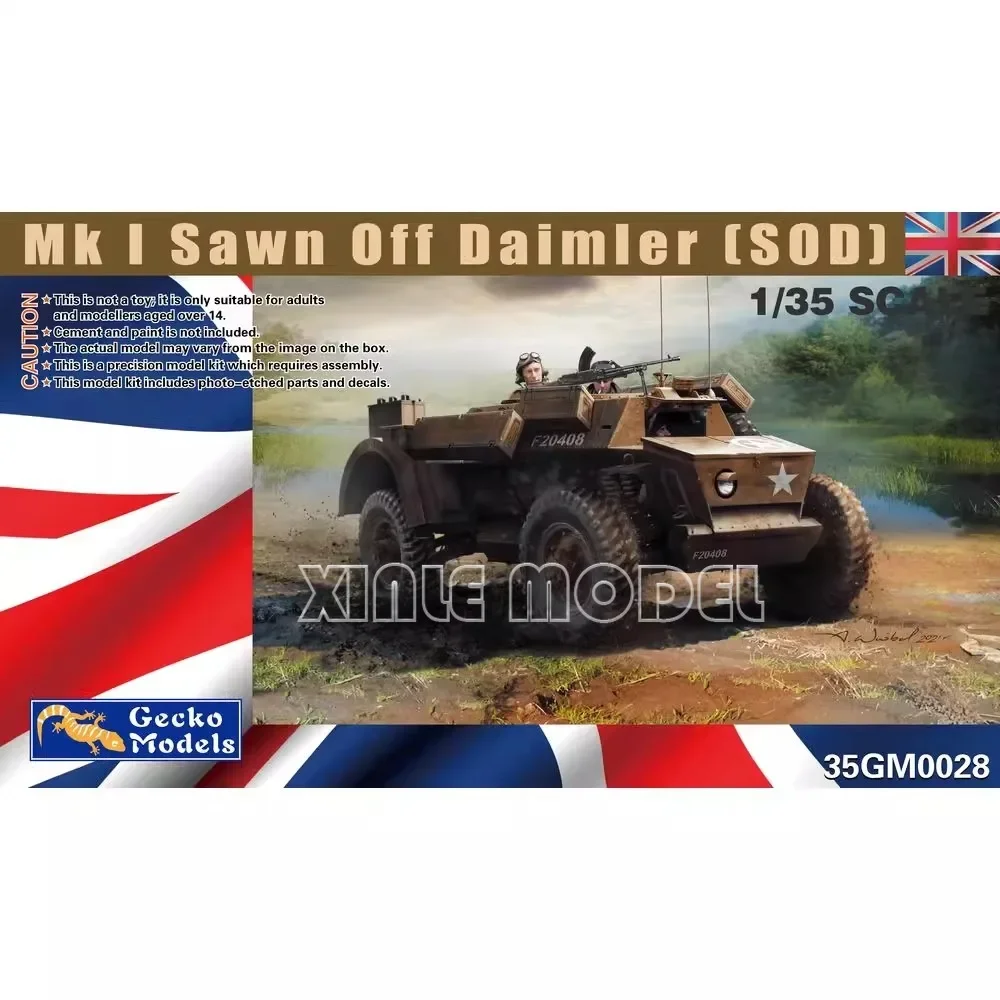 

Gecko model Proportional kit 1/35 35GM0028 British Daimler MK I saw off (SOD) for Military Toy Model Hobby Collection