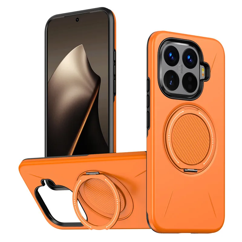 

Back Hide 360 ° Rotating Stand Solid Color Phone Case for Xiaomi 15T Pro With Support Magnetic Wireless Charging