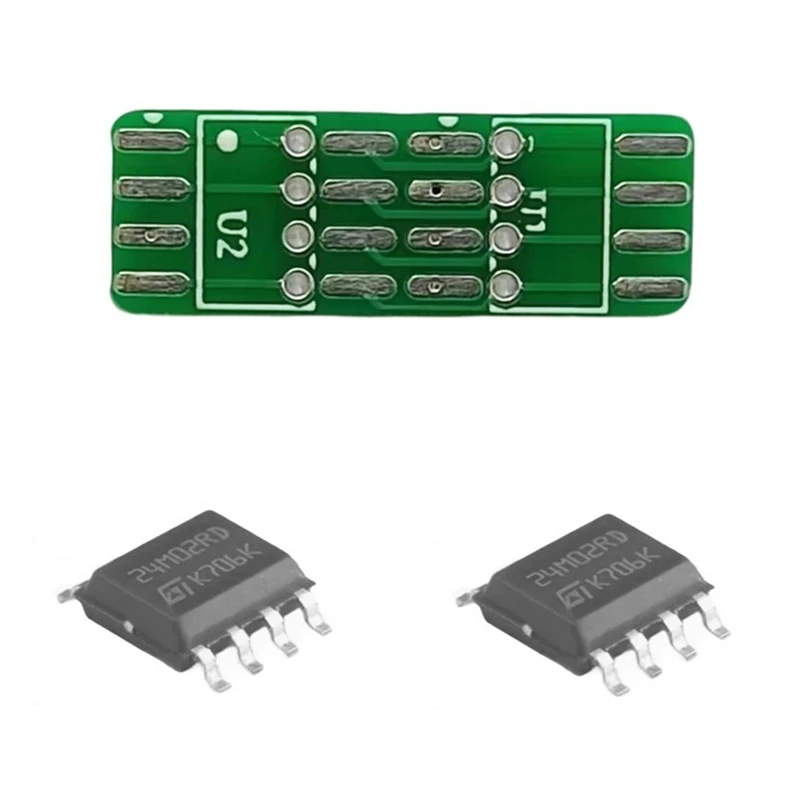 (4M) Chip de expansión 2X2M + placa de expansión para accesorios de expansión de intercomunicador Quansheng UVK5 UVK6