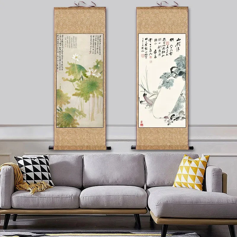 Wall Art Canvas Hanging Painting Poster Red-crowned Crane Nordic Print Animal Picture Home Deco Scroll Children Room Unique Gift