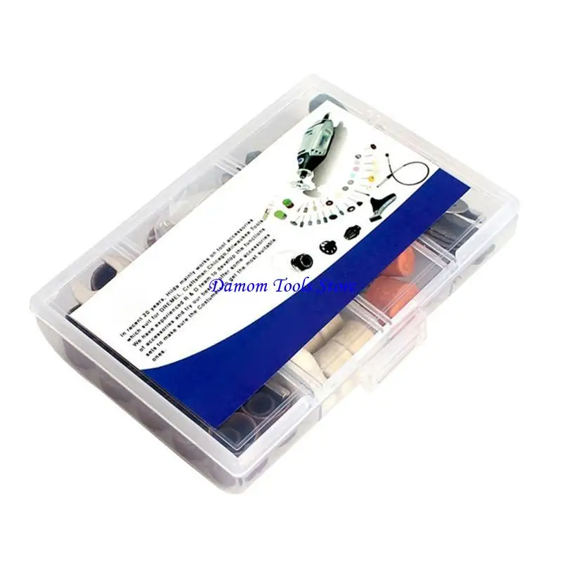 57BE 92pcs/set Rotary Tool Accessories Fit for Drill Carving Polishing Grinding Metal Engraving Accessory