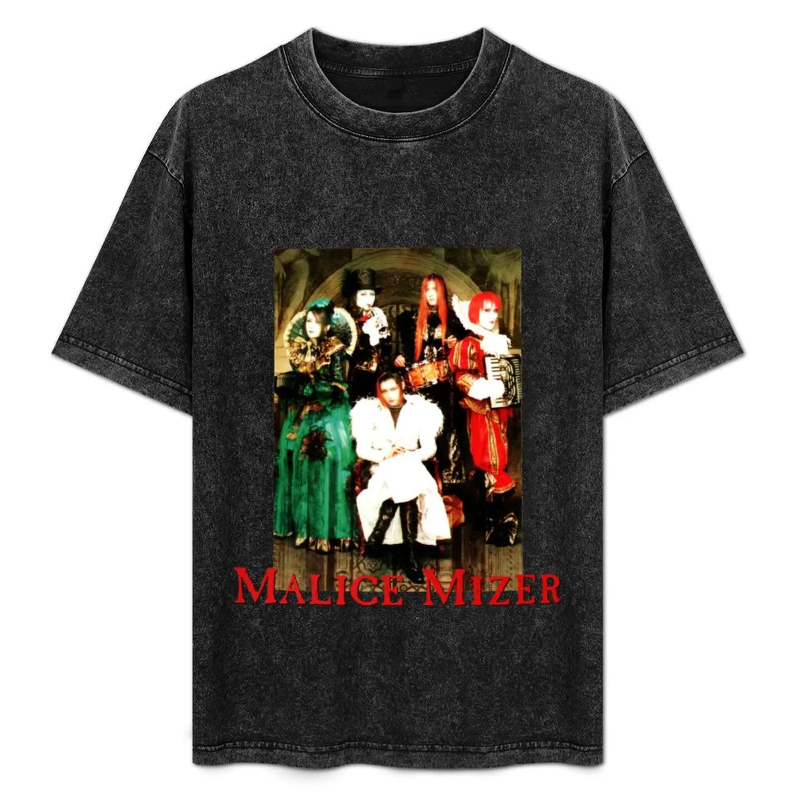 MALICE MIZER - Voyage tour band picture (J-rock visual kei band) T-Shirt Big Size Crew Neck T-Shirt