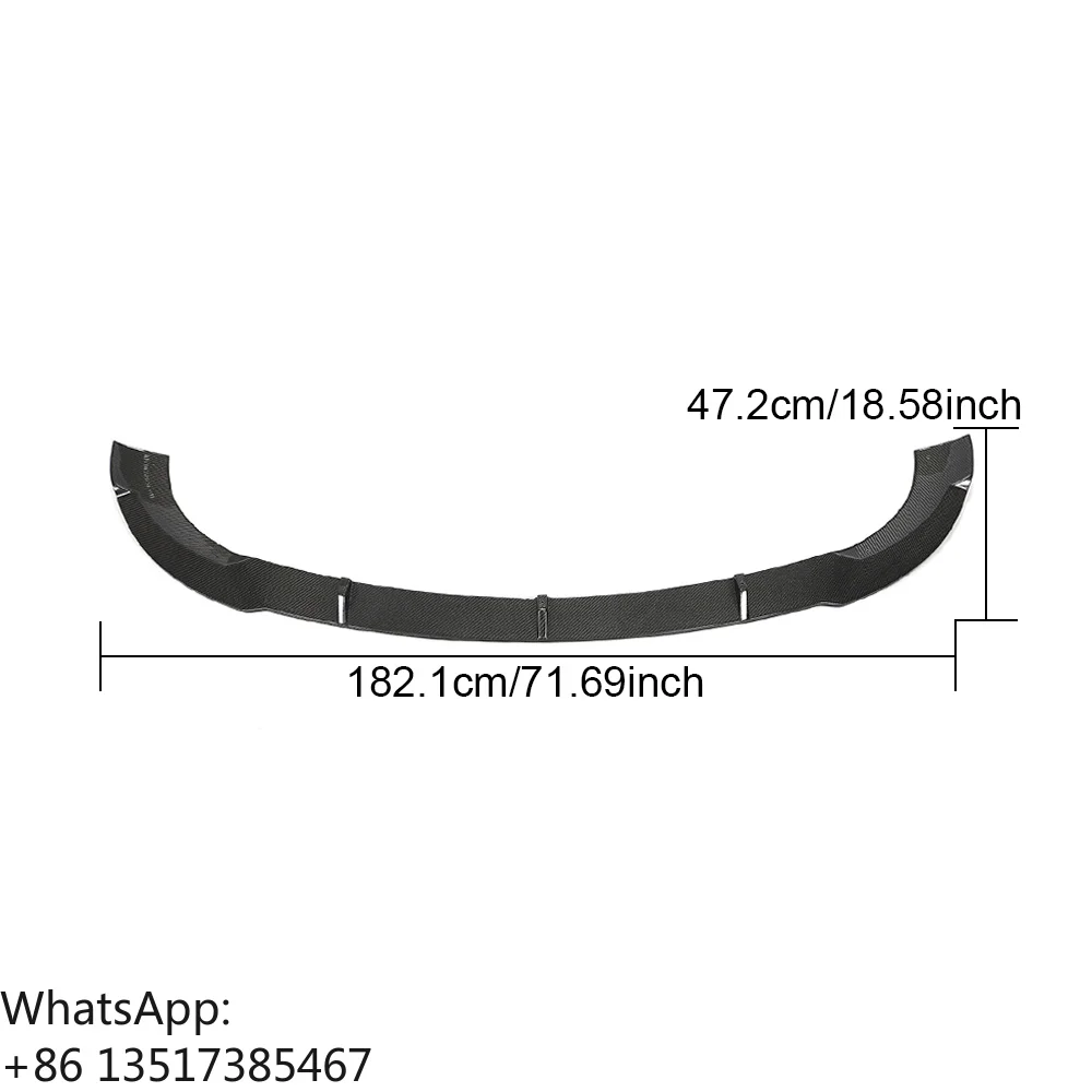 

High Quality Carbon Fiber Front Bumper Lip for Mercedes Benz W213 E Class E350 E450 Sedan 2021 2022