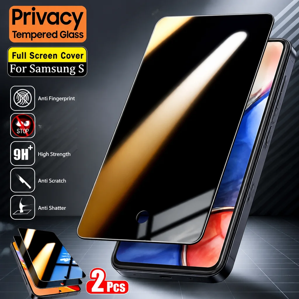 2PCS Tempered Glass Screen Protector For Samsung Galaxy S26 S25 S24 Ultra S23+ S22+ S21+ S26 FE, Anti-Scratch, HD Clear,
