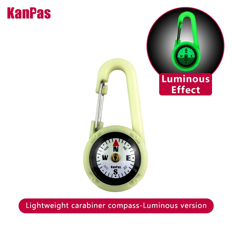 KANPAS small size hands-free carabiner style compass / CA-25/CA-25 Luminous version