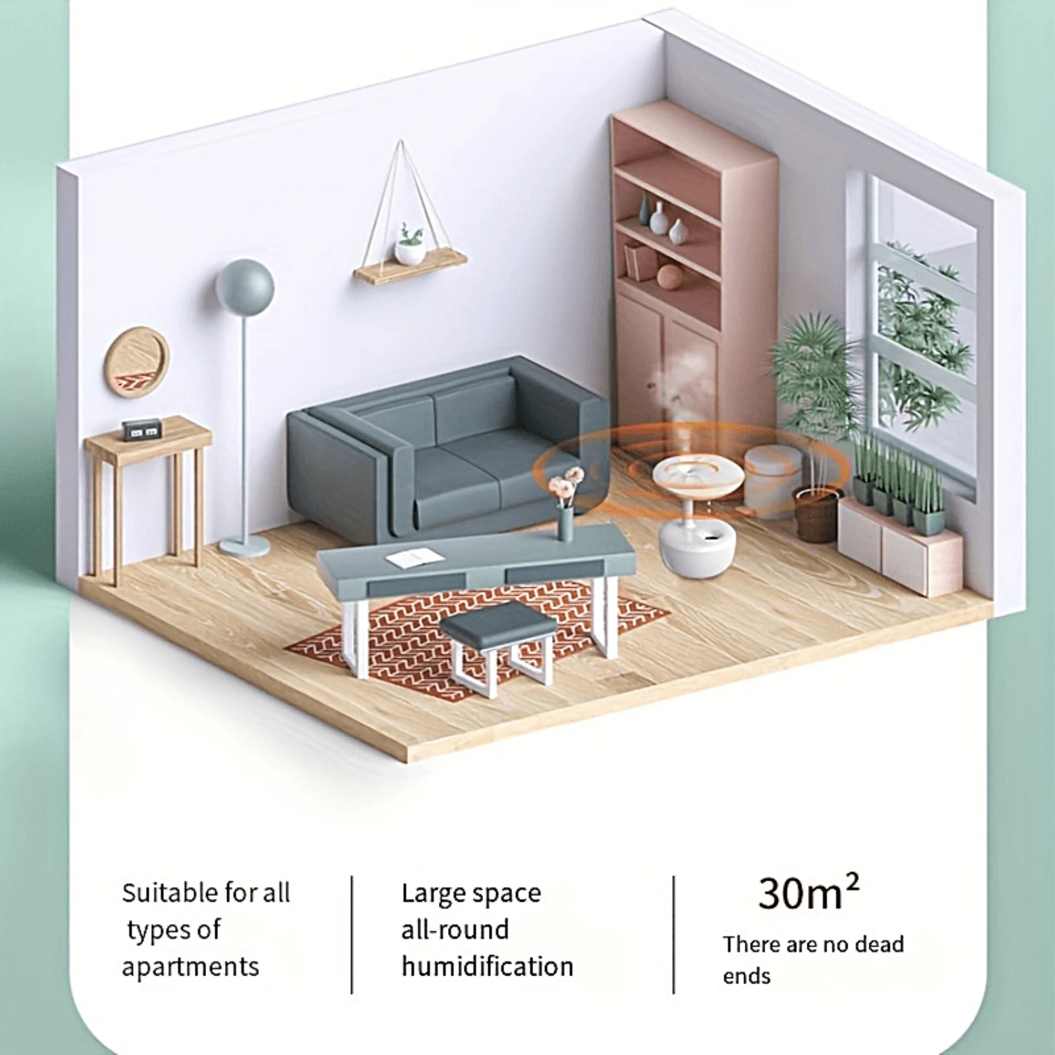 1 PC 23.67oz Anti Gravity USB AIR Humidifier,ลอยน้ําหยด Cool Mist Maker Fogger Air Humidifier น้ําหอม Humidifier