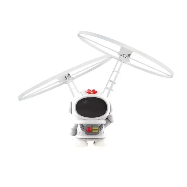 Mini Helicopter Spaceman Flying Robot Toys Rechargeable Indoor Helicopter Toys Gifts For Children