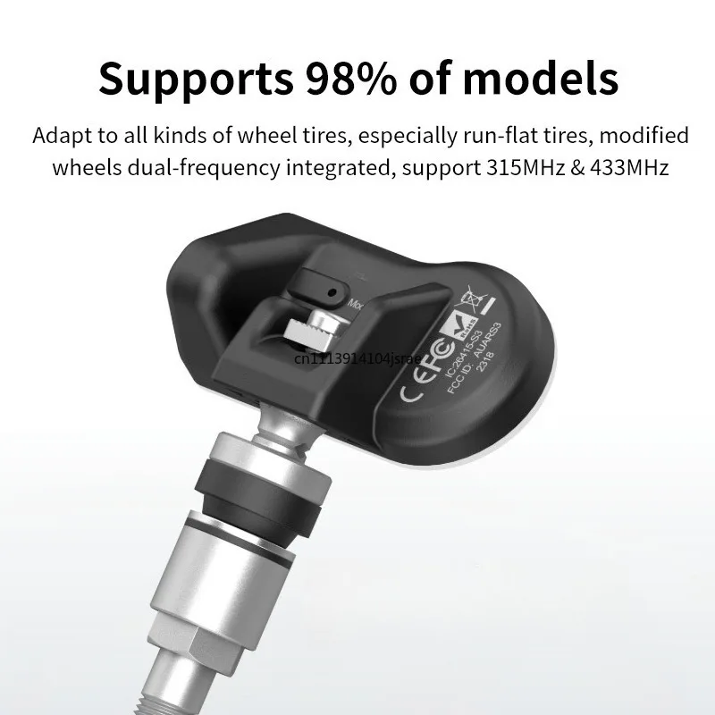 For S3 Re‑programmable TPMS Sensor Dual‑Frequency 315MHz 433MHz Compatible with T100 for 99% Vehicle Models