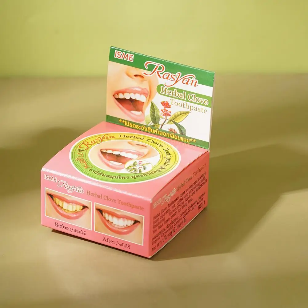 Natural Herbal Toothpaste Coconut Oil Clove Tooth Powder Fresh Breath Cleaning Removing Dental Plaque Reduce Yellow Stains