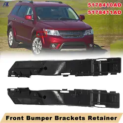 For Dodge Journey 2009 2020 Car Front Bumper Retainer Bracket Spacer Left Right Pair Side Beam Mount Support 5178410AD 5178411AD