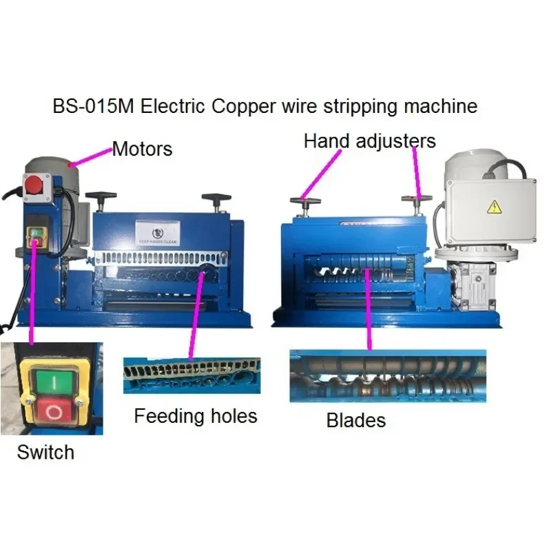 

Automatic Wire Stripping Tool Scrap Copper Wire Cutting And Stripping Machine Factory Outlet Metal Recycling Equipment