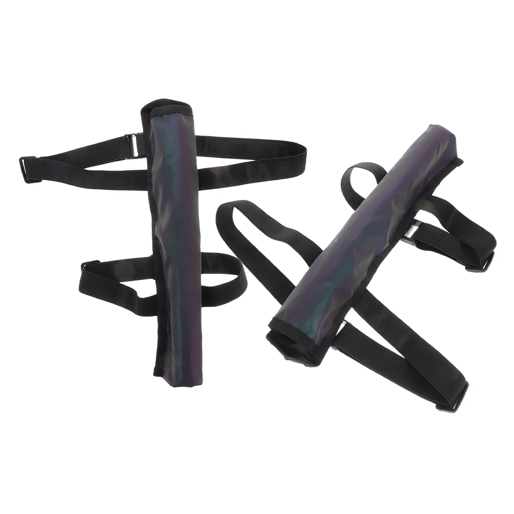 

2 Pcs Tai Chi Fan Bag Storage Bags for Pouch Hand Organizer Black Carrying Travel