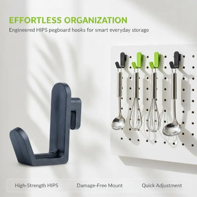 10Pcs Storage Rack Organizer Hole Board Hook J Shape Hardware Tool Oblique Hanger Utility Locking Kit Wall Mount Pegboard Hooks