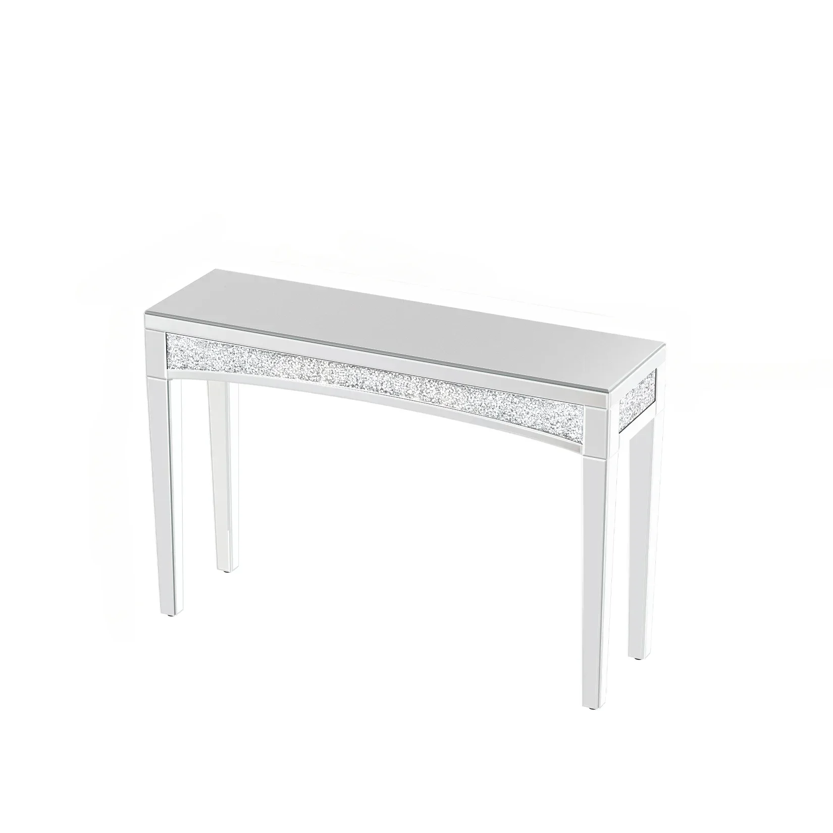 Silver Console Table for Living Room Easy to Use Modern Design Stable Structure Smooth Surface Long Lasting Easy Assembly