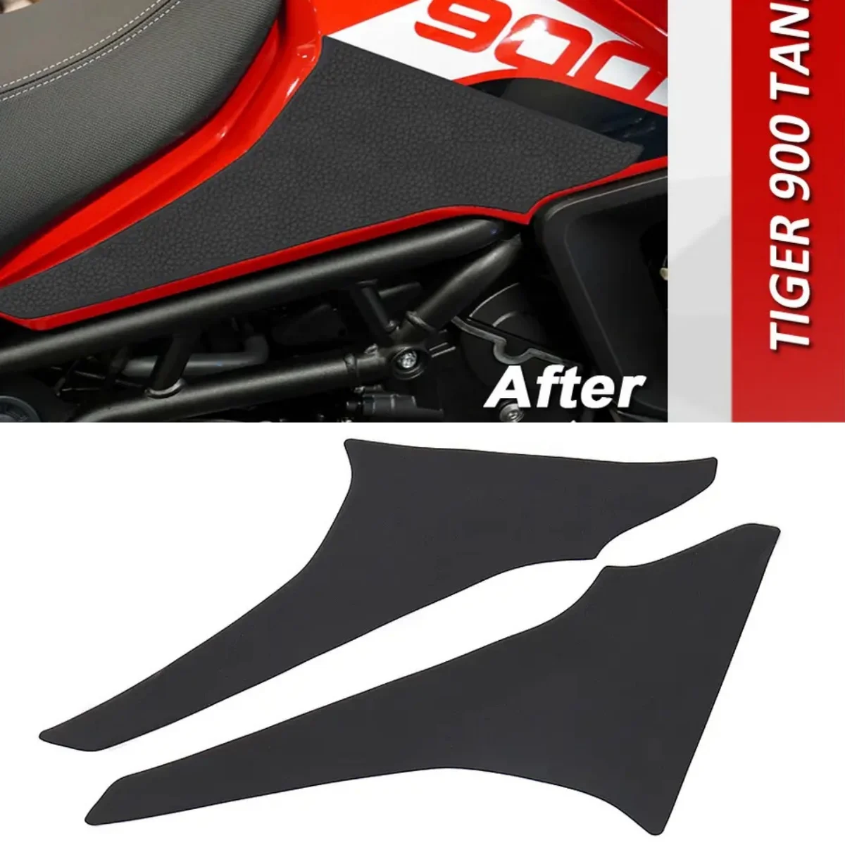 

For Tiger 900 Tiger900 Motorcycle Accessories Rubber Fuel Tank Pads Anti Slip Tankpads Sticker Waterproof Protection Decal Kit