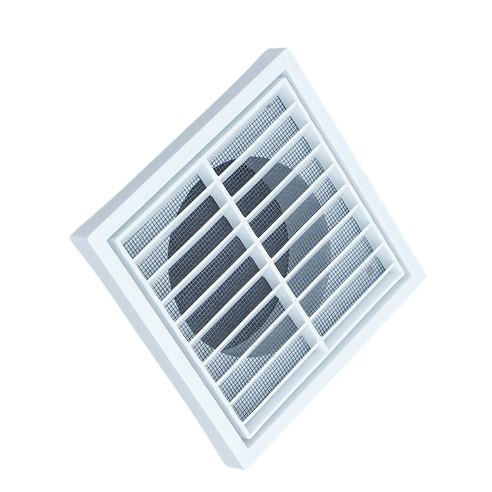 White Square Air Vent Grille Cover with Metal Screen for HVAC Ducts 99x140mm 124x175mm 149x175mm 199x228mm Options