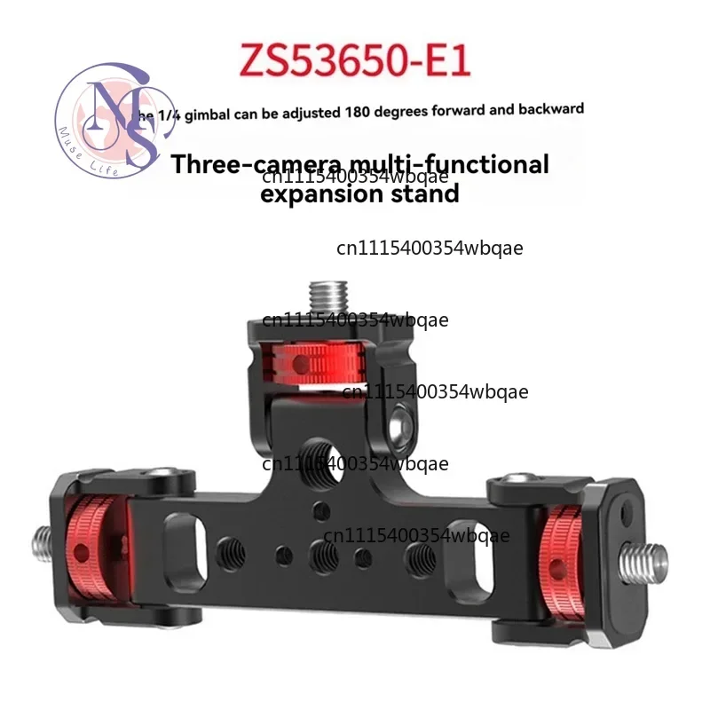 ZOCI-FOR-A33T-Triple Phone Holder Tripod Mount 180° Tilt Head Vlogging Live Stream For Camera Light Microphone