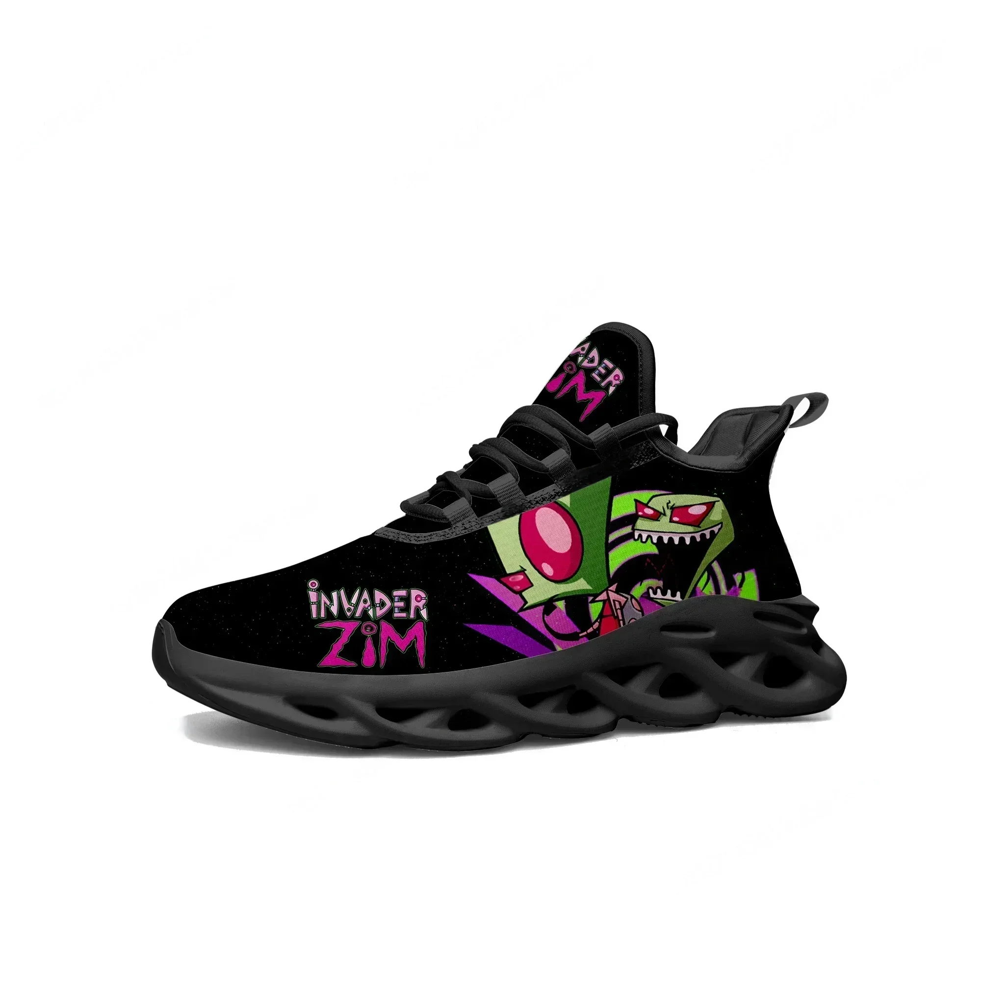 

Z-Zim Flats Sneakers Mens Womens Teenager Sports Running Shoes High Quality I-Invader Anime Cartoon Custom Lace Up Mesh Footwear