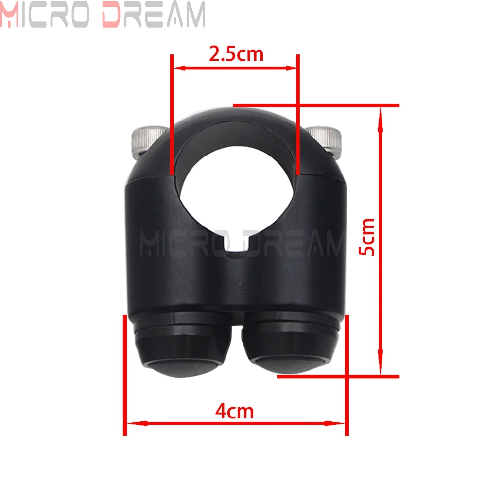 Dubbele Momentary Knoppen Motorfiets 7/8 "& 1" Stuur Schakelaar Motor Claxon Elektrische Start Kill Lamp licht AAN UIT - afbeelding 1