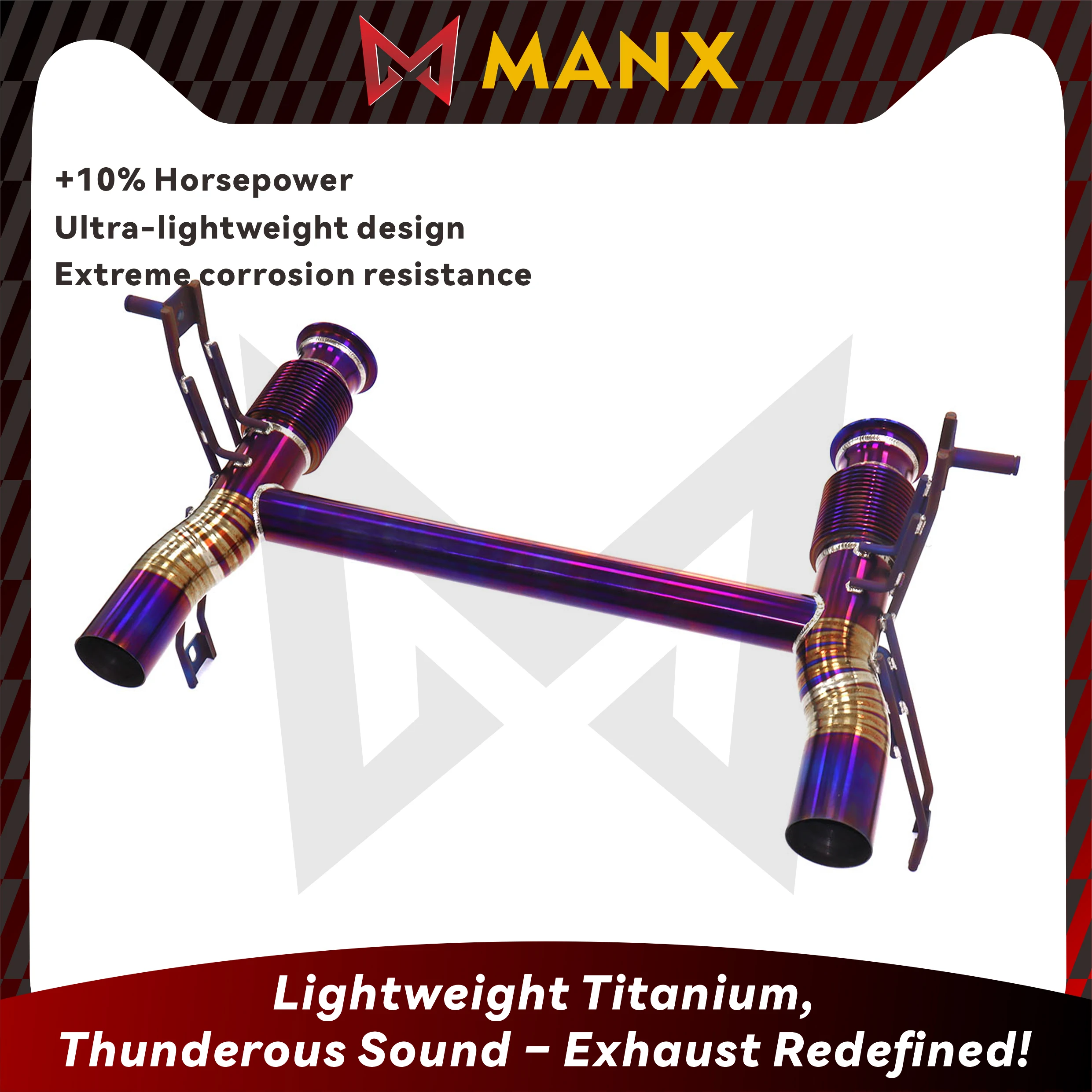 

Lightweight MANX Titanium Exhaust For Lamborghini Huracan EVO Catback Car Accessories Deep Sport Sound Easy Install